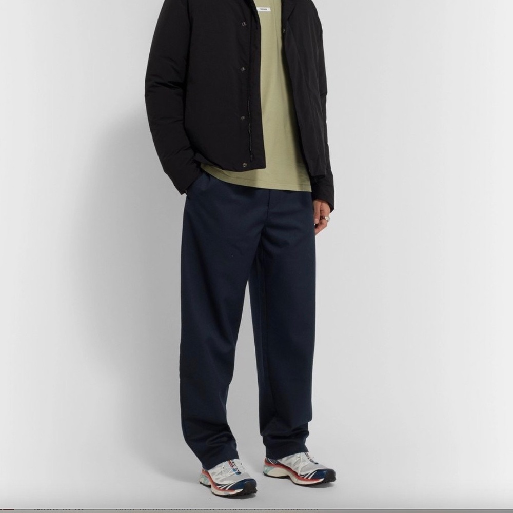 Tres Bien Departure Wool Pant in Navy